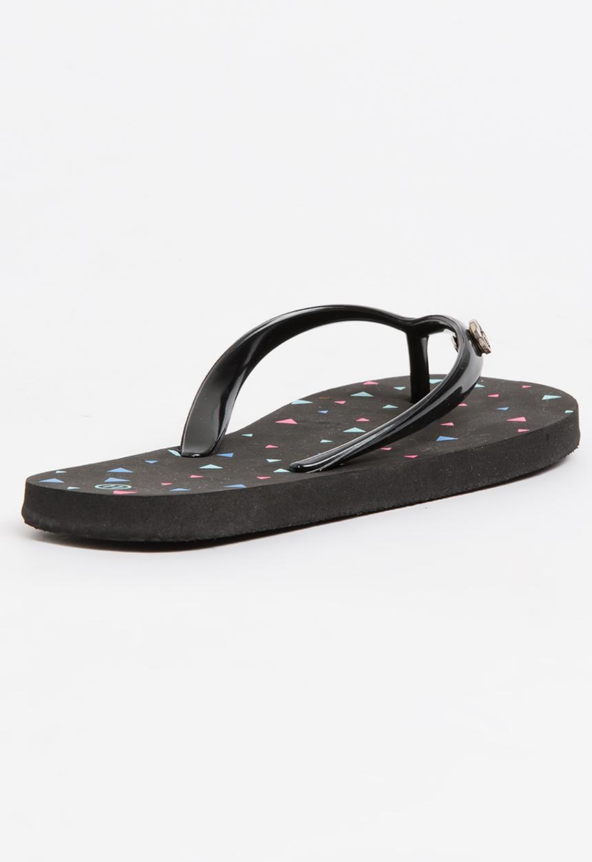 World Tribe - Crazy Dust Flip Flops Black