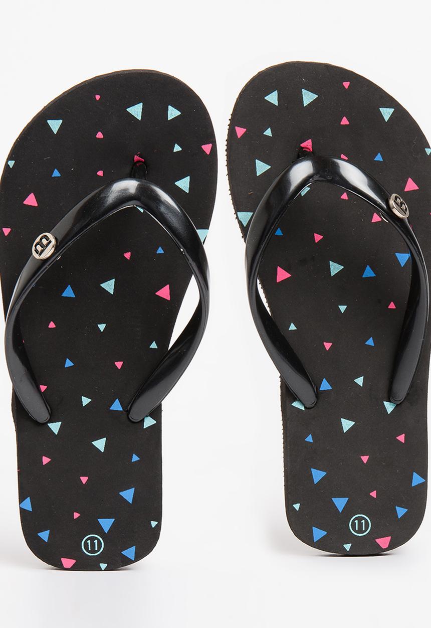 World Tribe - Crazy Dust Flip Flops Black