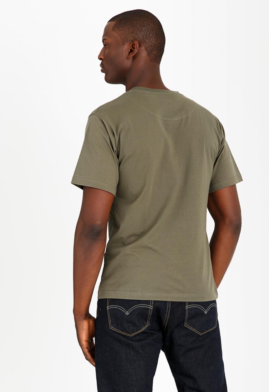 JEEP - Printed Crew Neck T-Shirt Khaki Green
