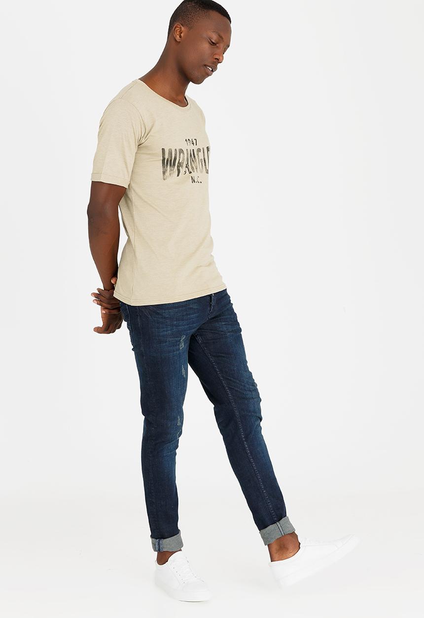 Wrangler - Pucker Up Crew Neck Tee Khaki Green