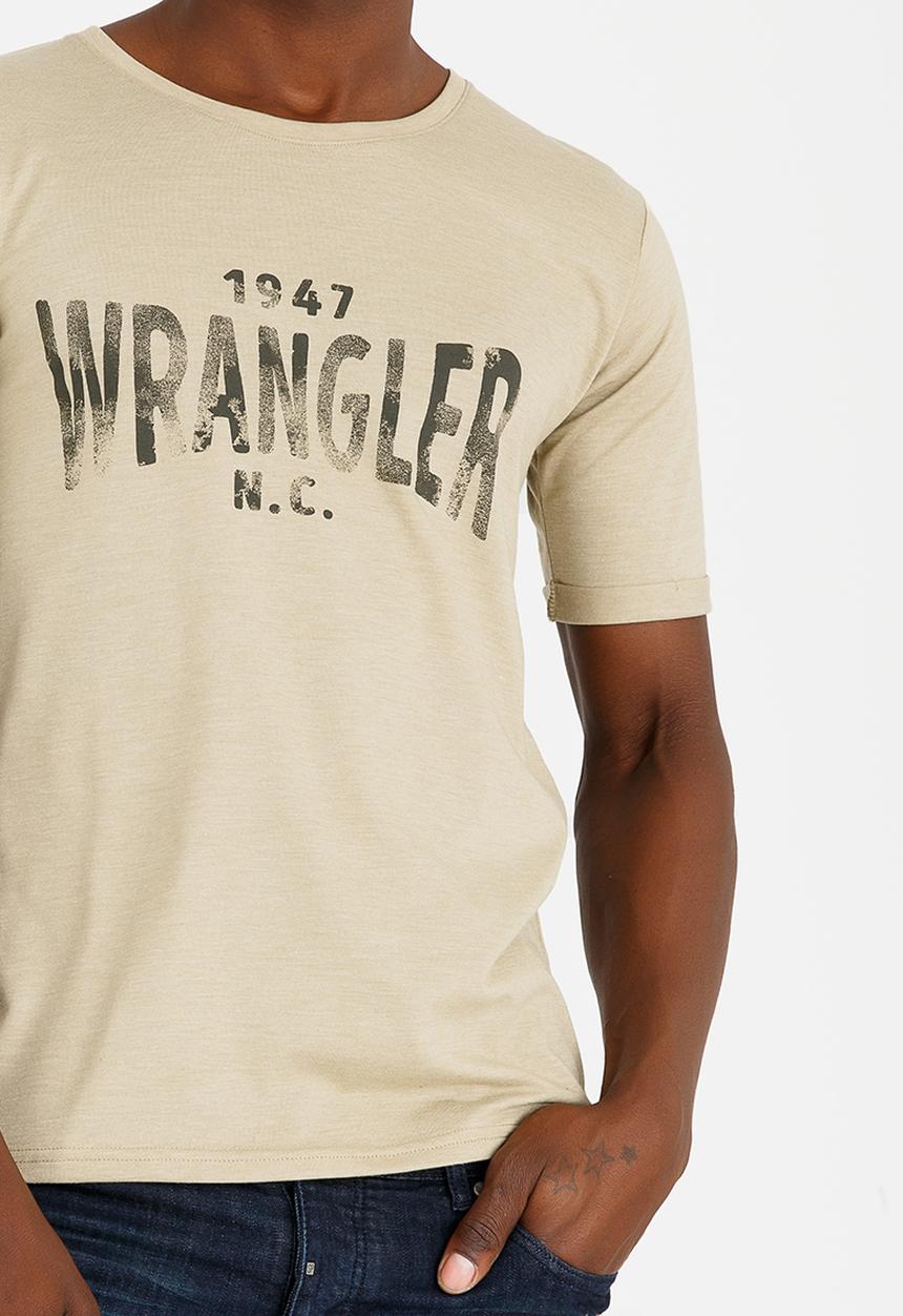 Wrangler - Pucker Up Crew Neck Tee Khaki Green