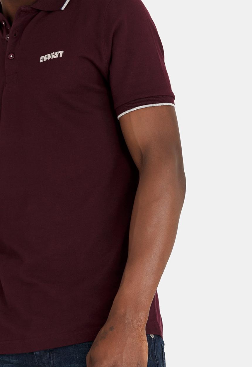 SOVIET - Swansea Pique Golfer Dark Red