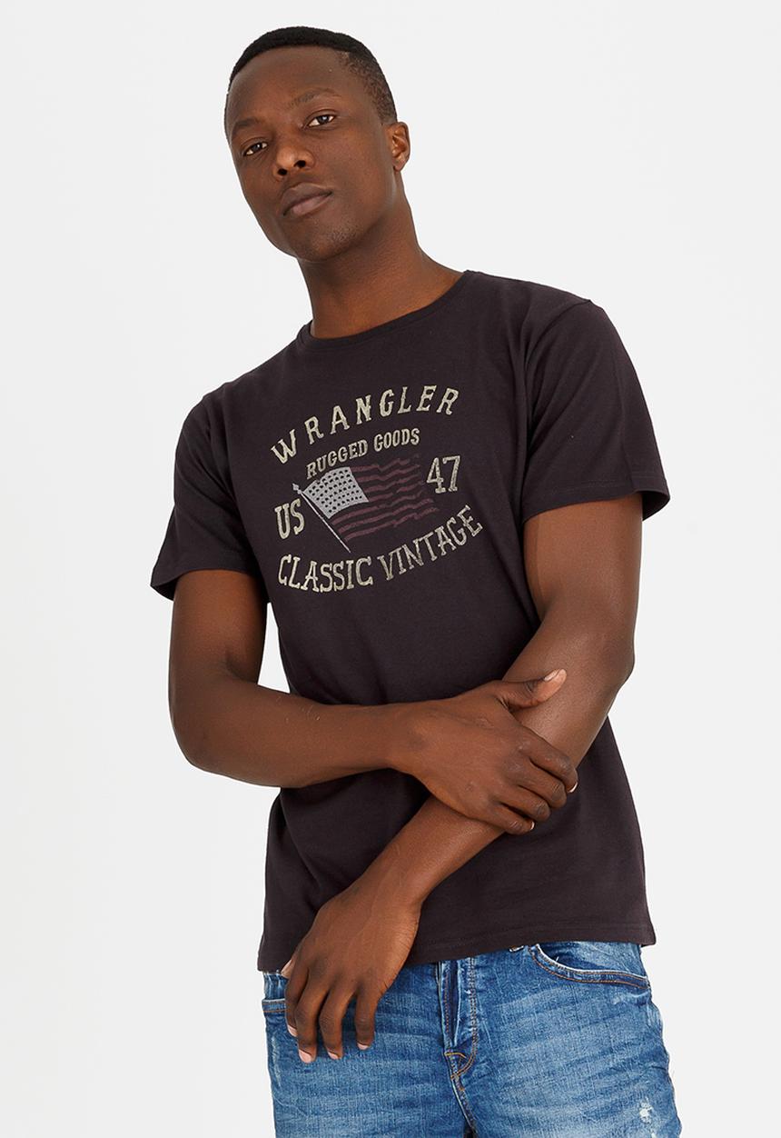 Wrangler - Speedy Crew Neck T-shirt Black