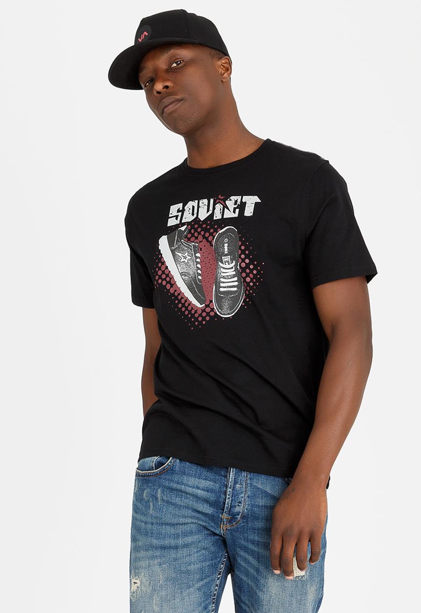 SOVIET - Benefica Crew Neck Logo Tee Black