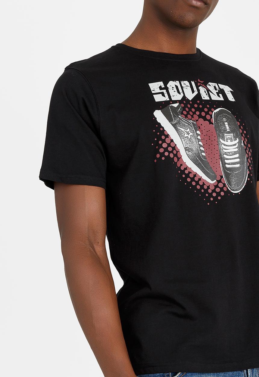 SOVIET - Benefica Crew Neck Logo Tee Black