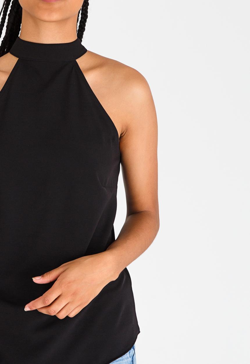 c(inch) - Open Back Top Black