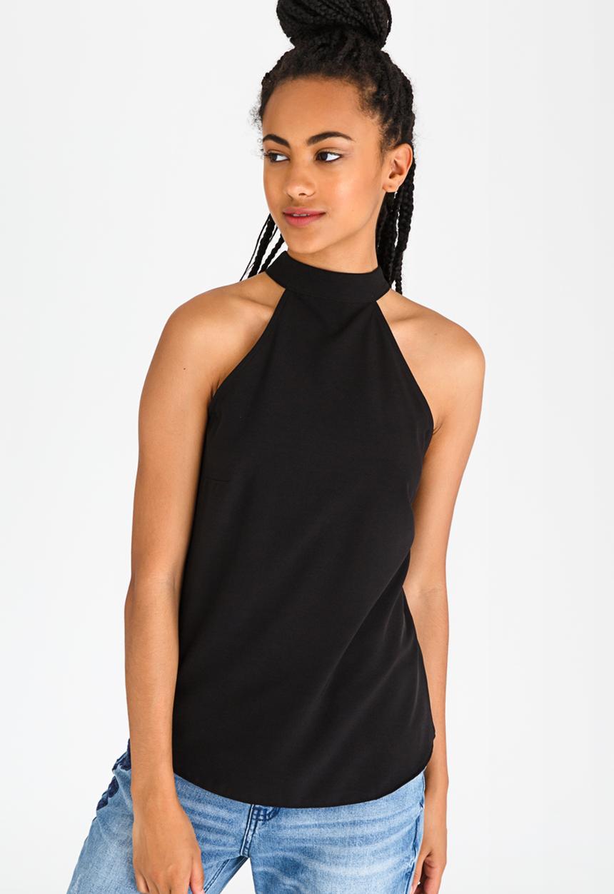 c(inch) - Open Back Top Black