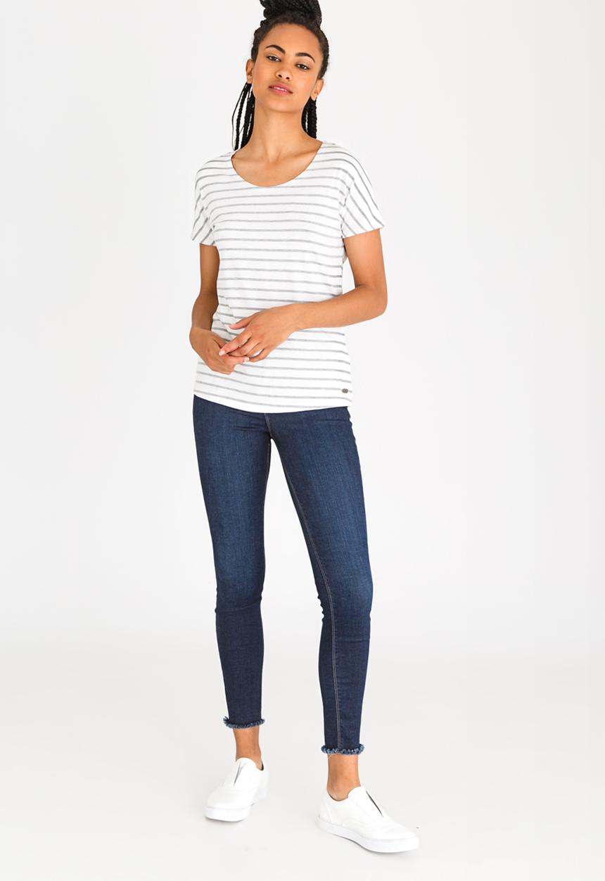 JEEP - Yarndye Stripe Top Grey