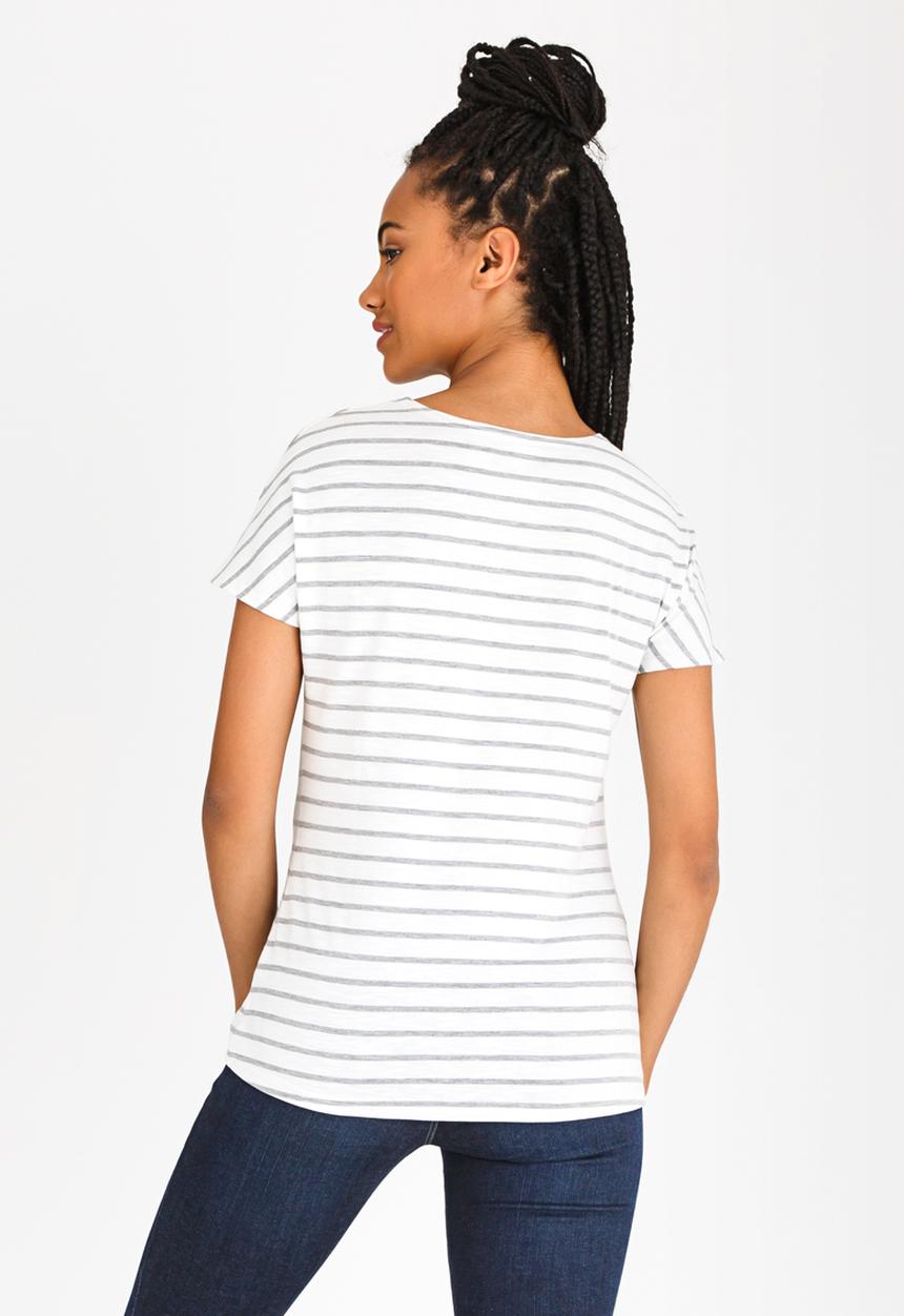 JEEP - Yarndye Stripe Top Grey