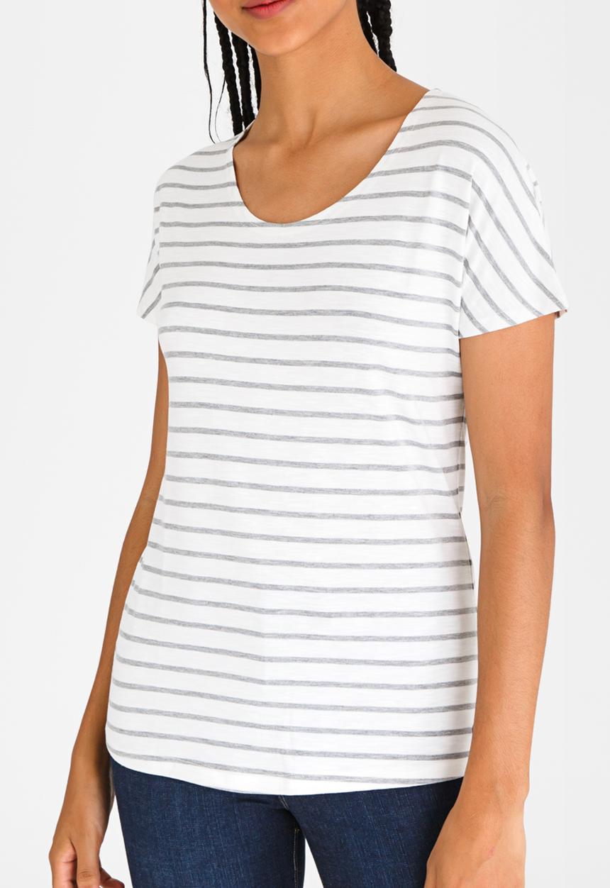 JEEP - Yarndye Stripe Top Grey
