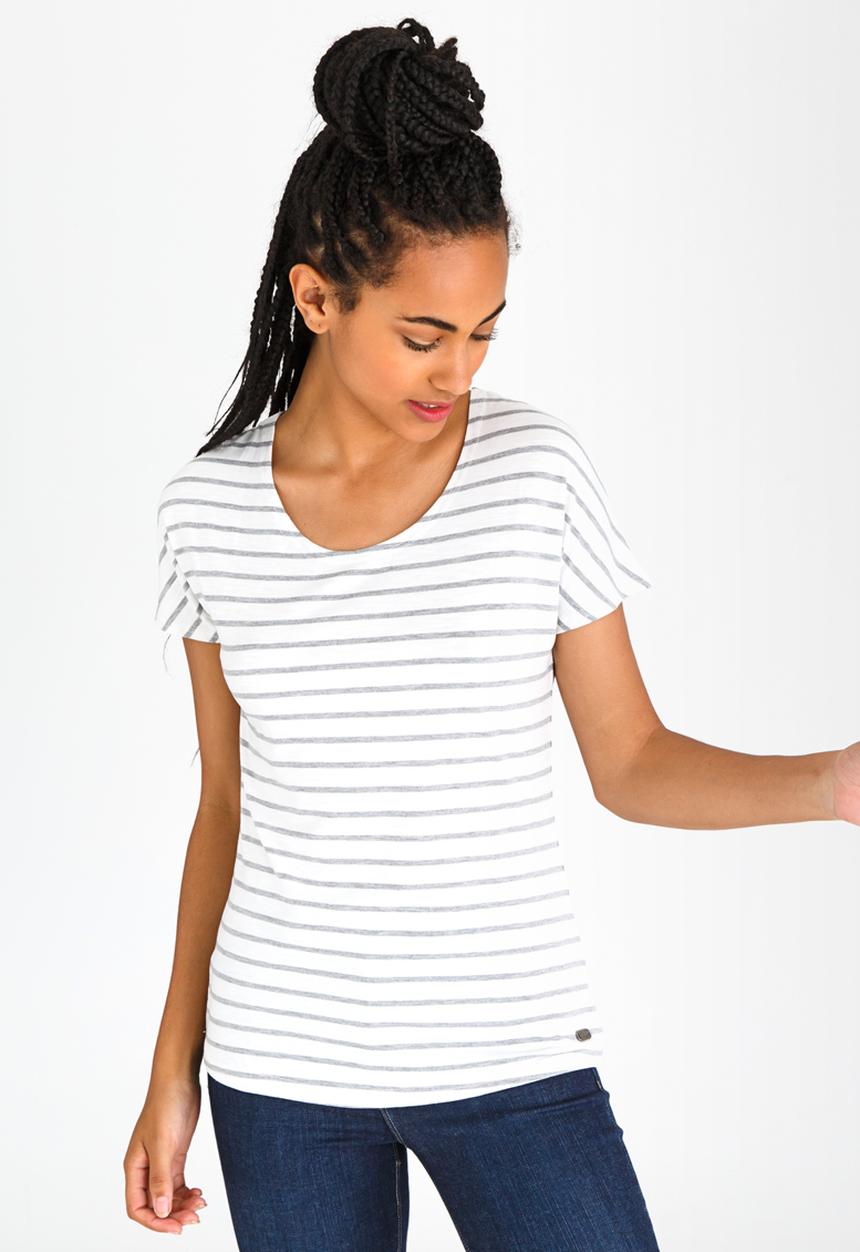 JEEP - Yarndye Stripe Top Grey