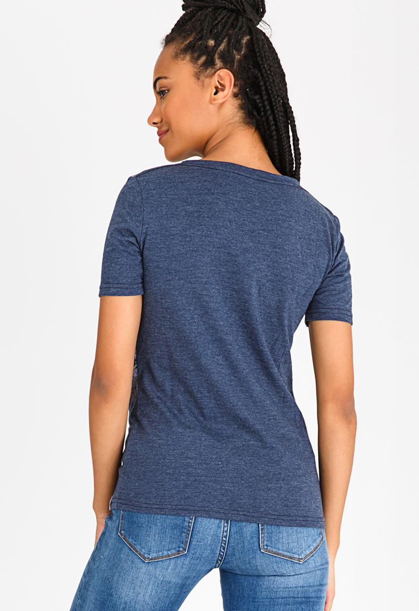 JEEP - Short Sleeve Printed Tee Navy