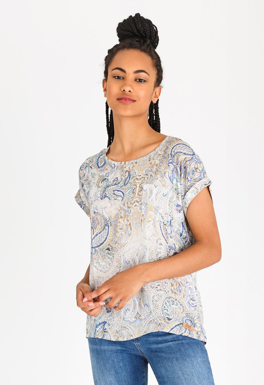 JEEP - Printed  Boxy Top Stone