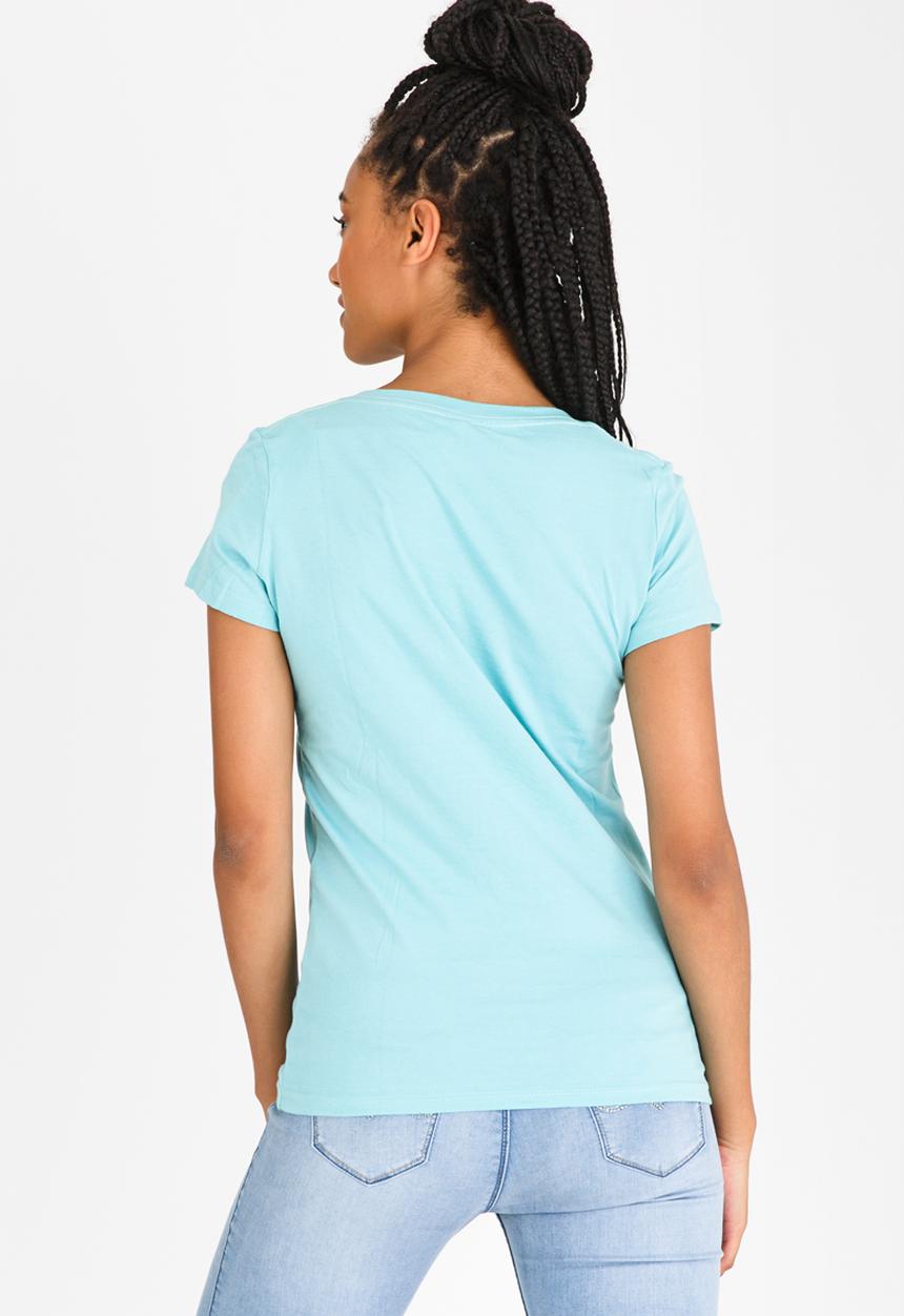 JEEP - Short Sleeve Printed Tee Turquoise