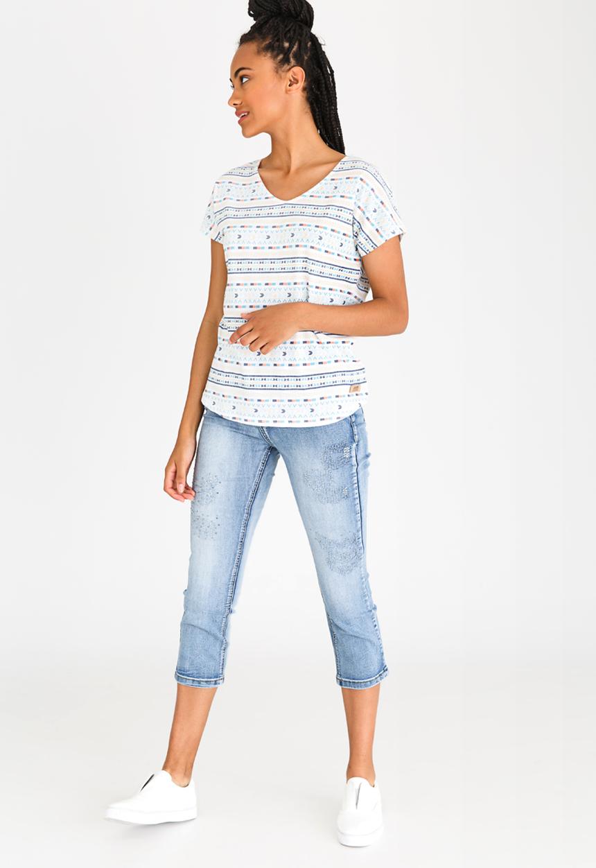 JEEP - All Over Printed Tee Aqua