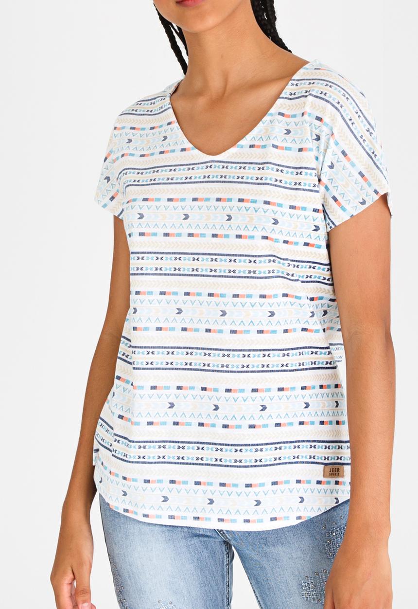 JEEP - All Over Printed Tee Aqua