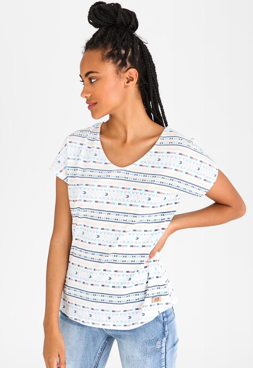JEEP - All Over Printed Tee Aqua