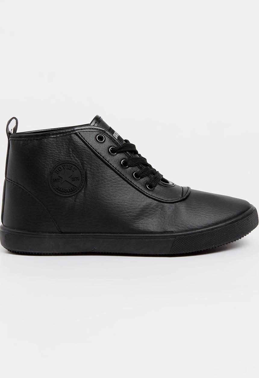 SOVIET - Callista Hi Sneaker Mono Black