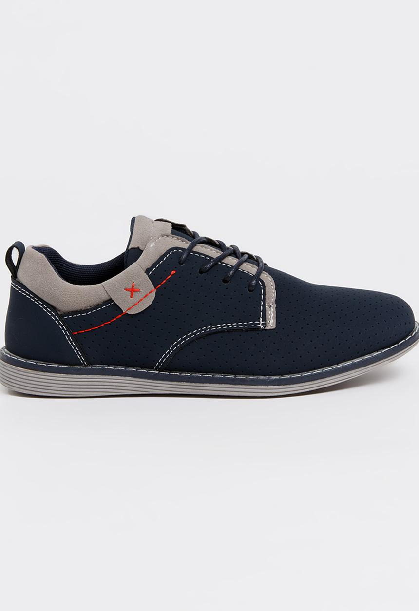 Jumbo - 2 Tone Boys Shoe Navy