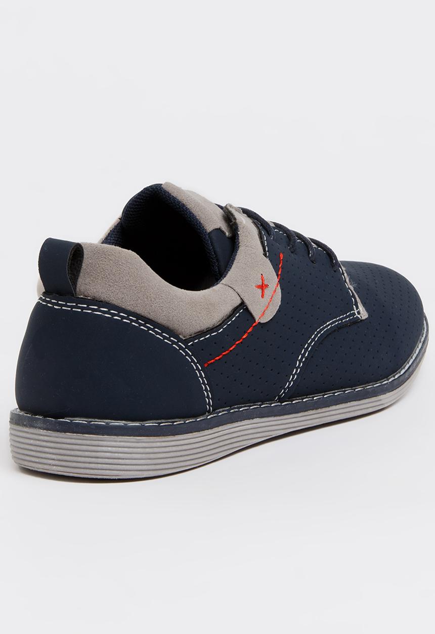 Jumbo - 2 Tone Boys Shoe Navy