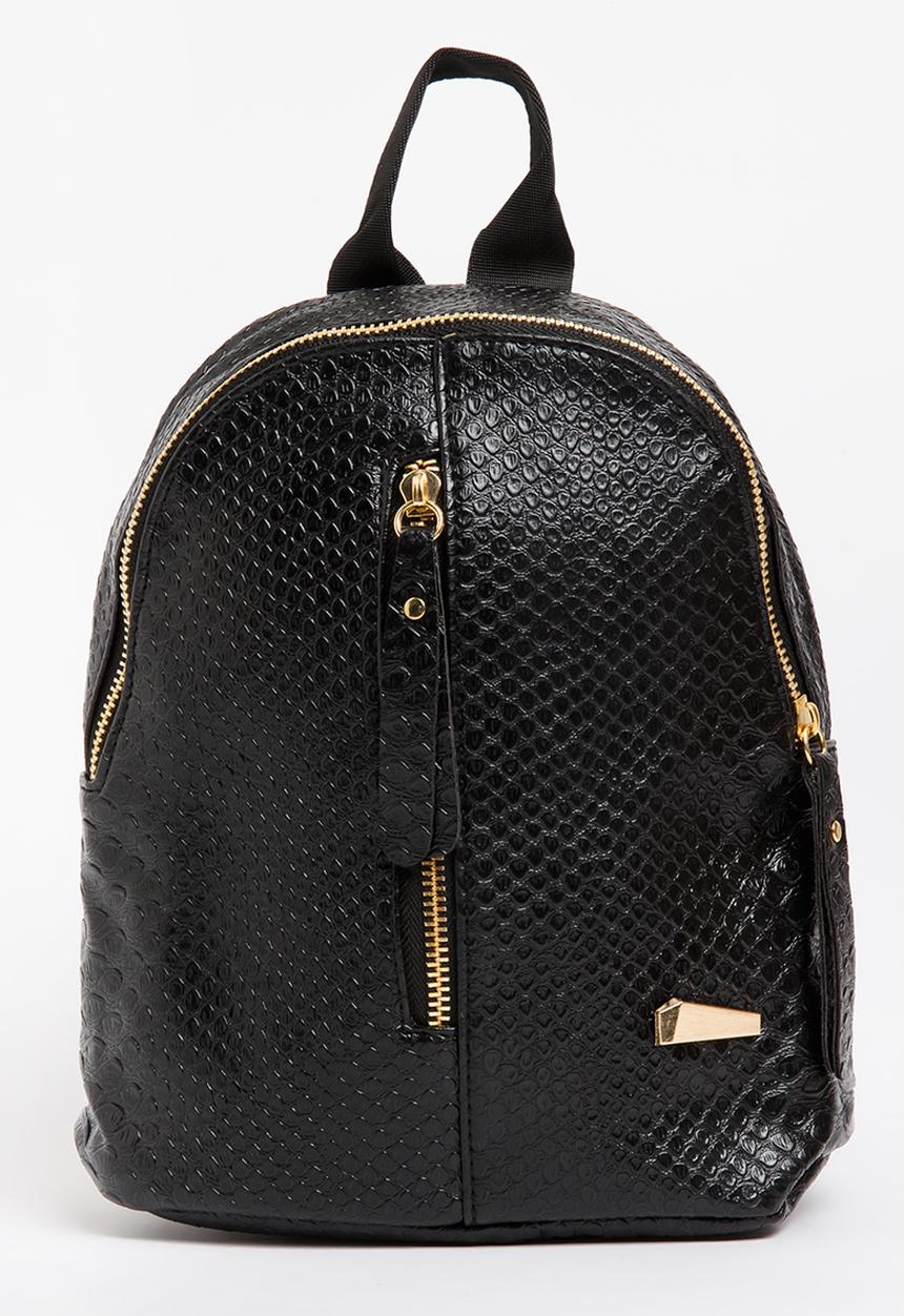 Pop Candy - Girls Pu  Backpack Black
