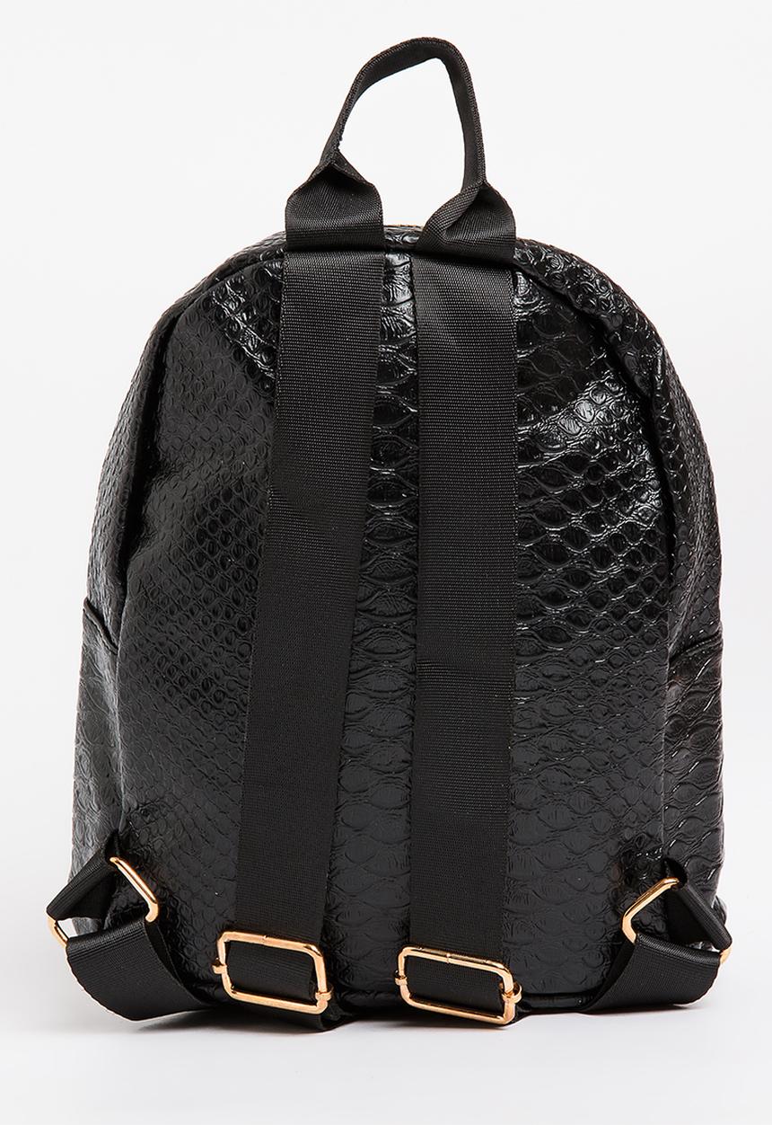 Pop Candy - Girls Pu  Backpack Black