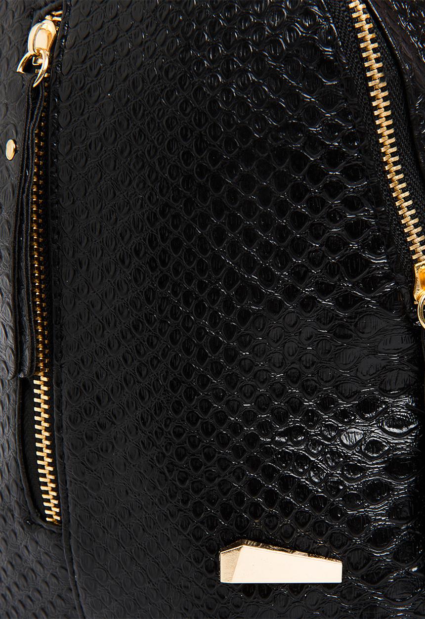 Pop Candy - Girls Pu  Backpack Black