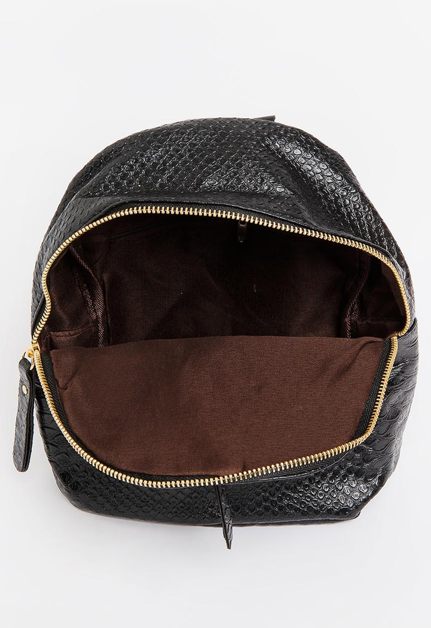 Pop Candy - Girls Pu  Backpack Black