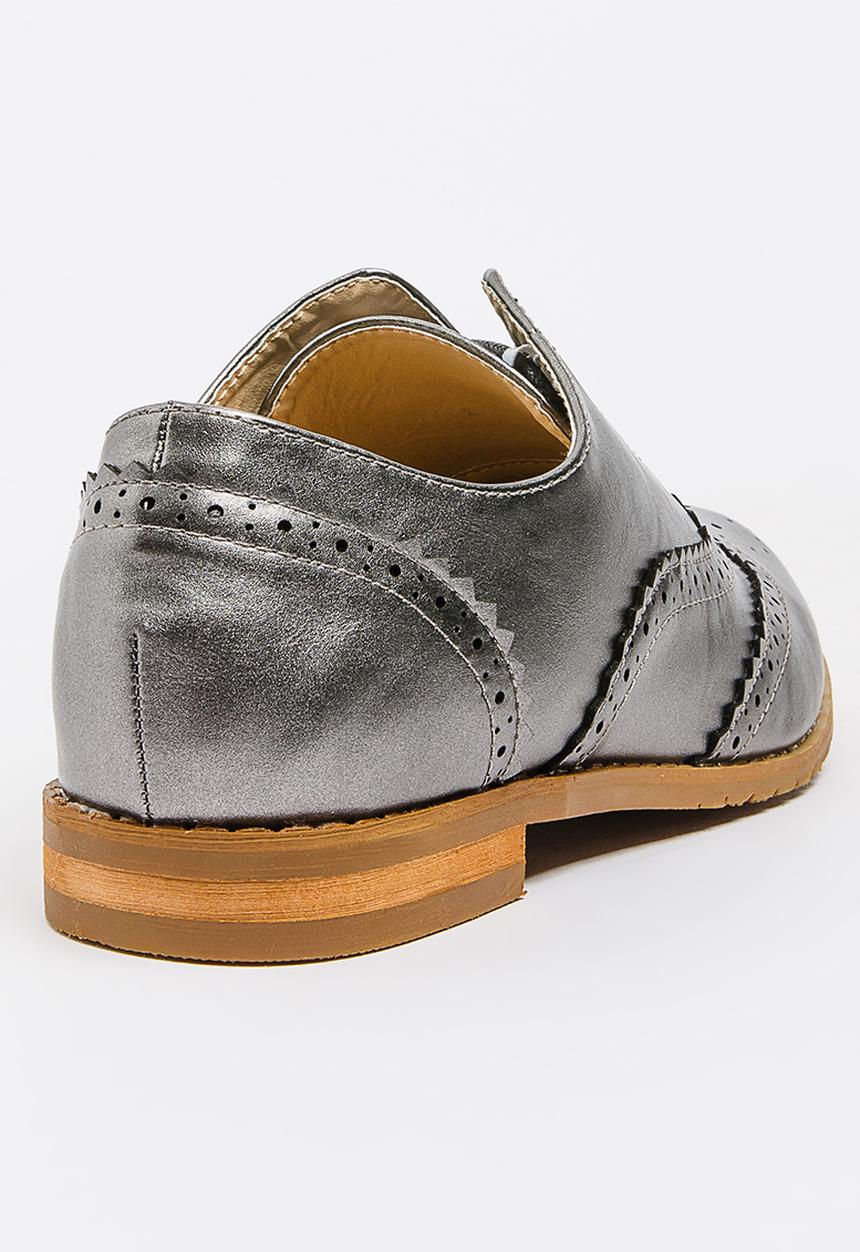 STYLE REPUBLIC - Brogue Lace-ups Dark Grey