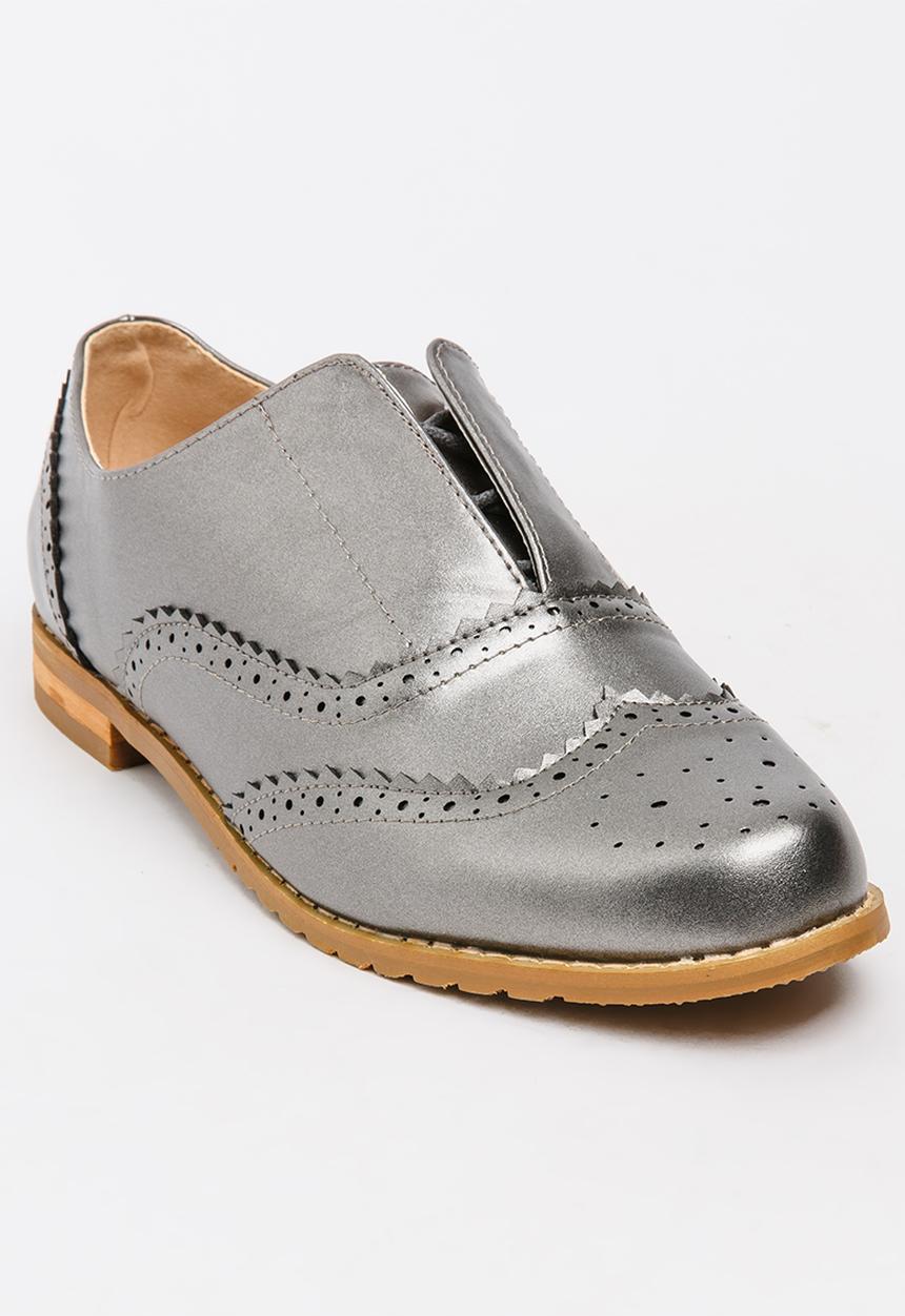 STYLE REPUBLIC - Brogue Lace-ups Dark Grey