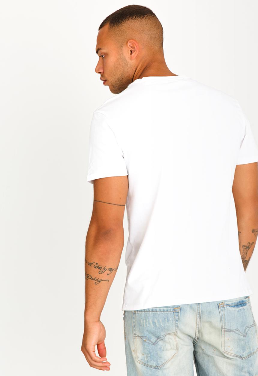 GUESS - Basic Pop Colour Logo Crew Tee White