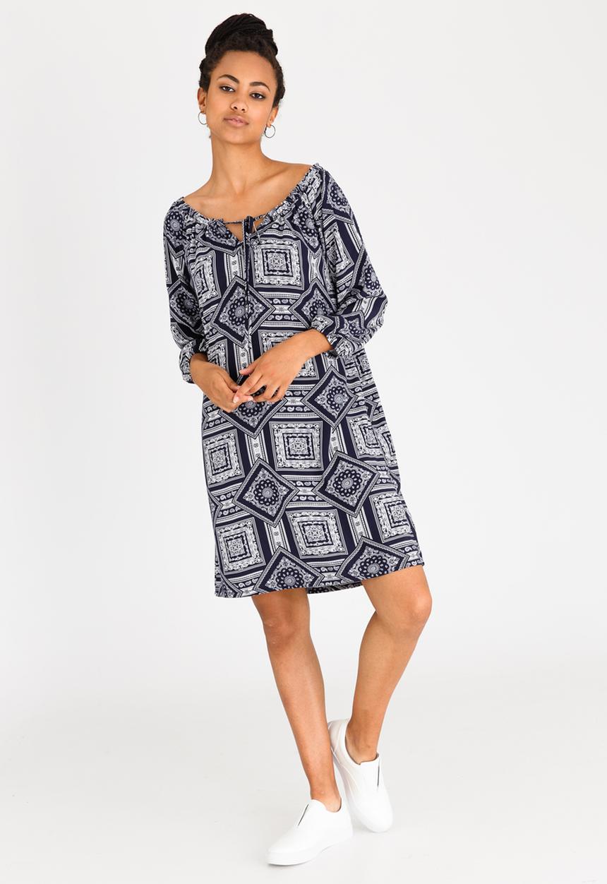 Slick - Cameron All-over Print Tunic Navy
