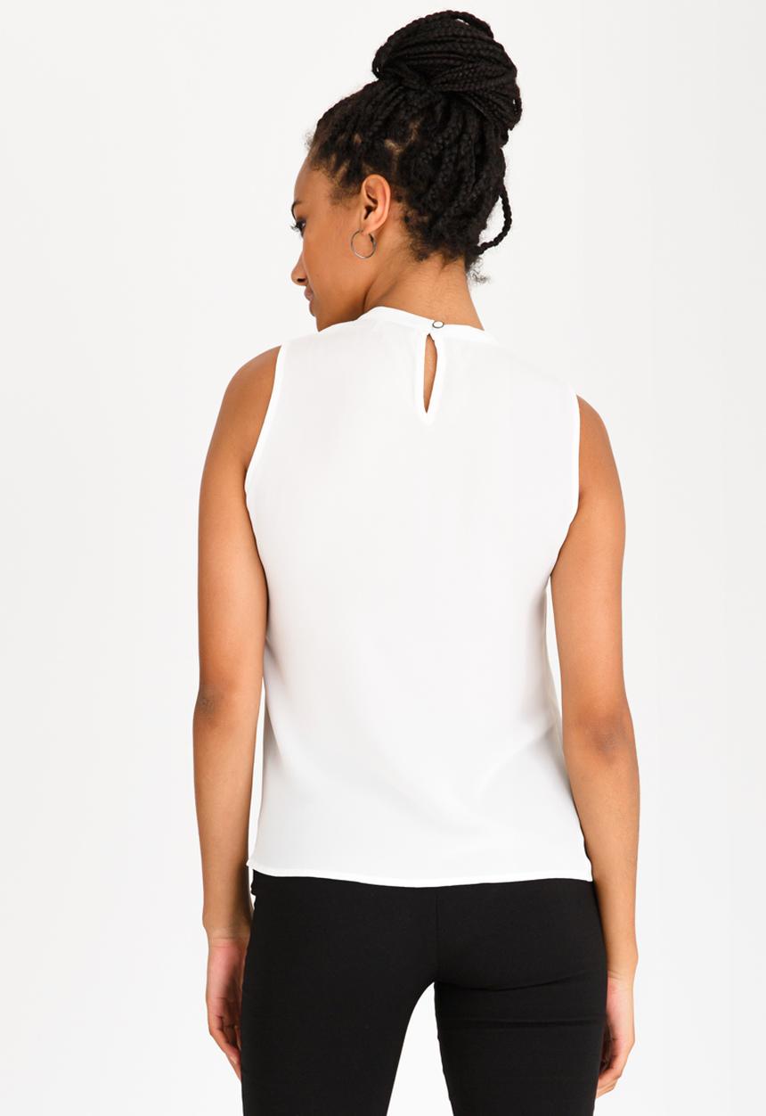 edit - Blouse with frills White