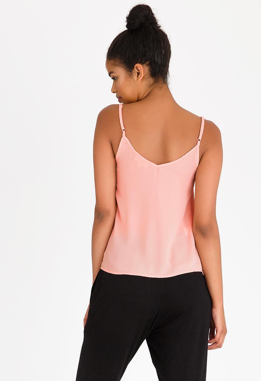 edit - Strappy Top with Adjustable Straps Mid Pink