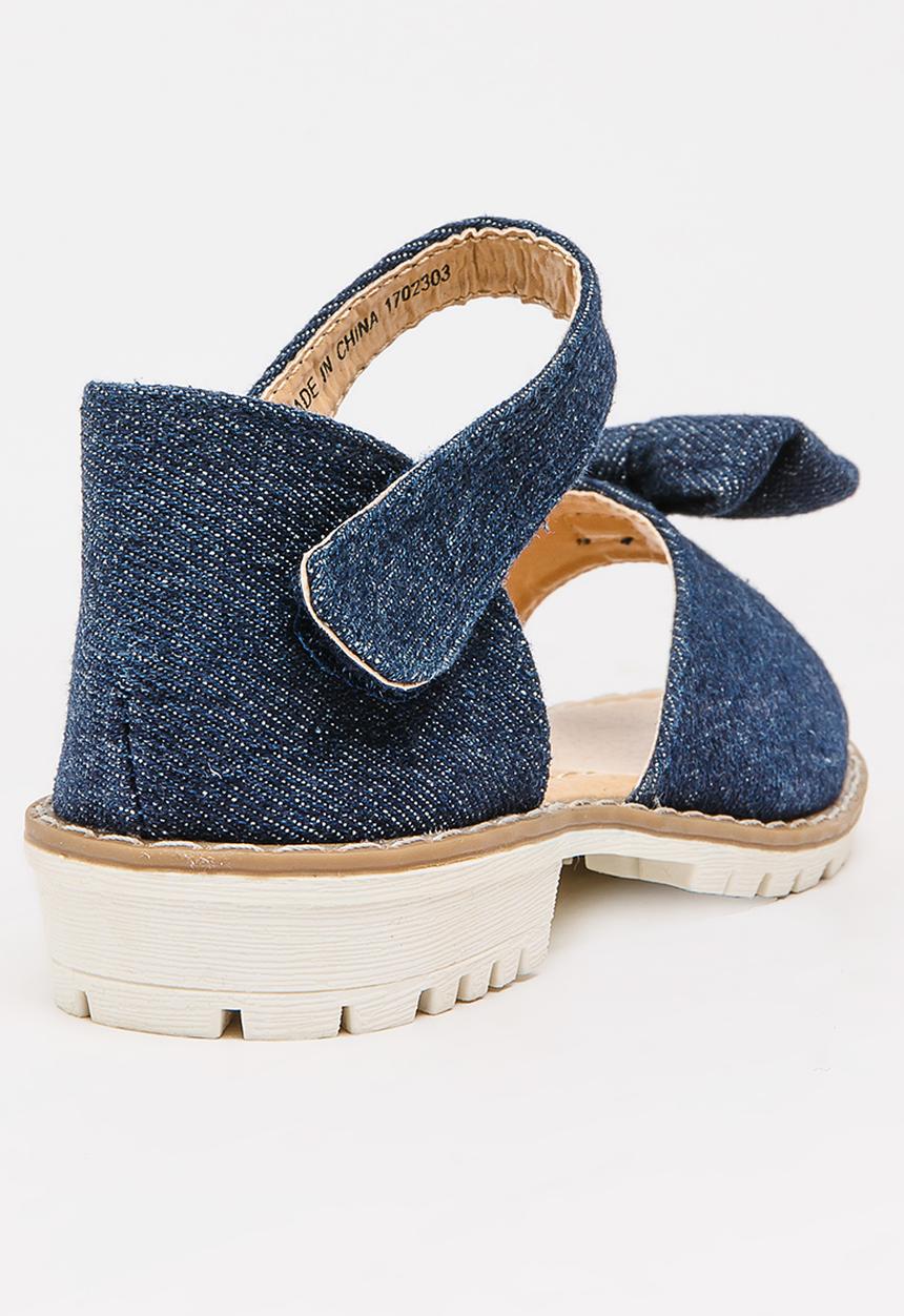 Foot Focus - Girls Sandal With Bow Blue