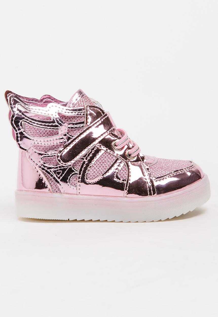Pop Candy - Girls Light Up Sneaker Mid Pink