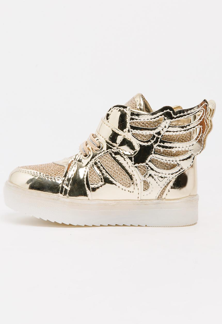 Pop Candy - Girls Light Up Sneaker Gold