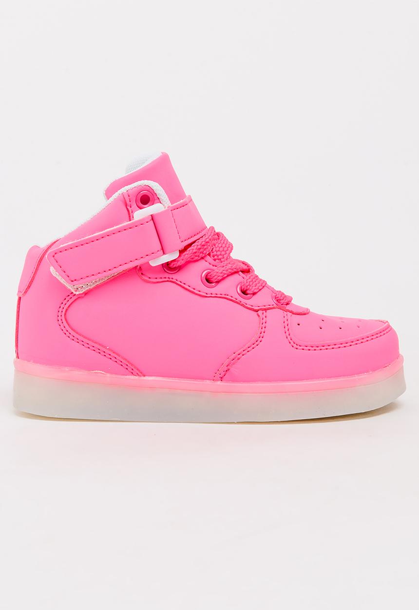 Pop Candy - Girls Light Up Sneaker Mid Pink