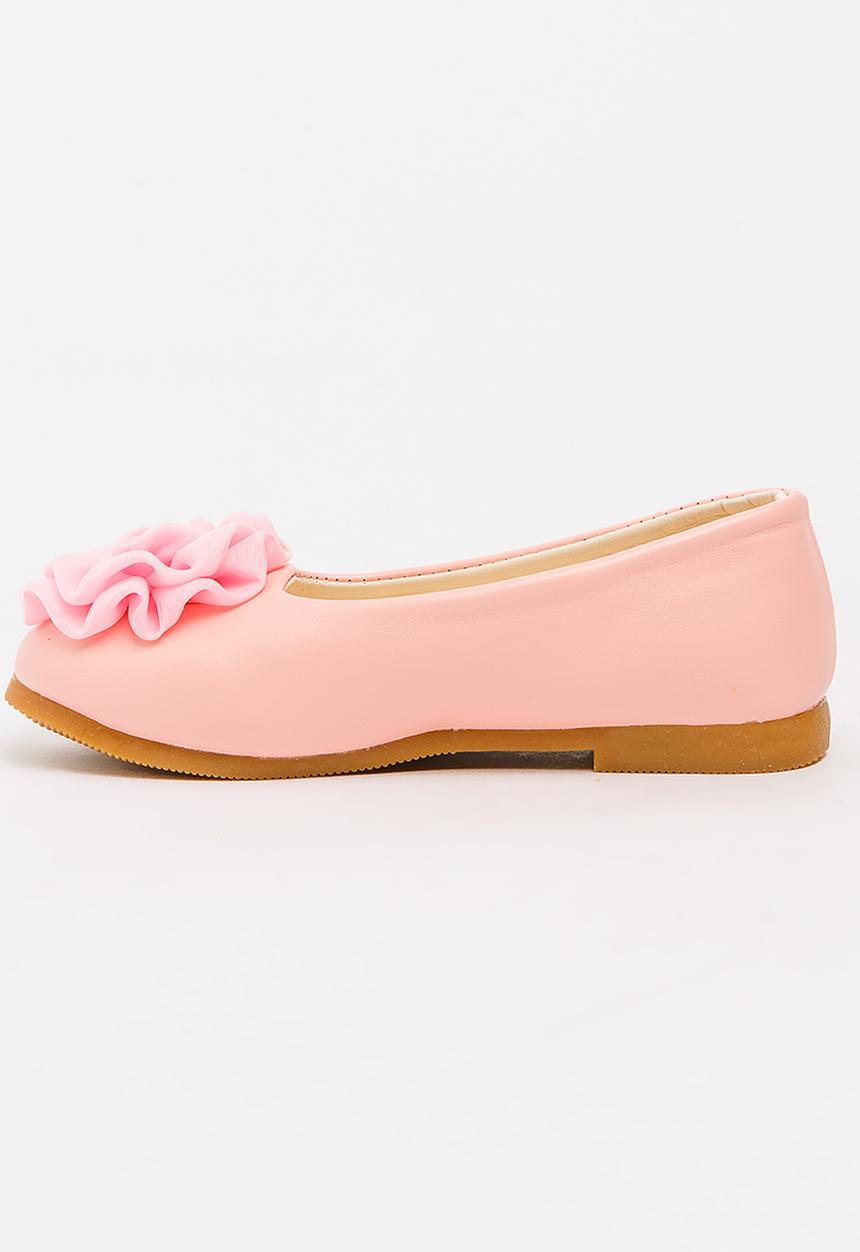 Pop Candy - Girls Flower Pump Pale Pink