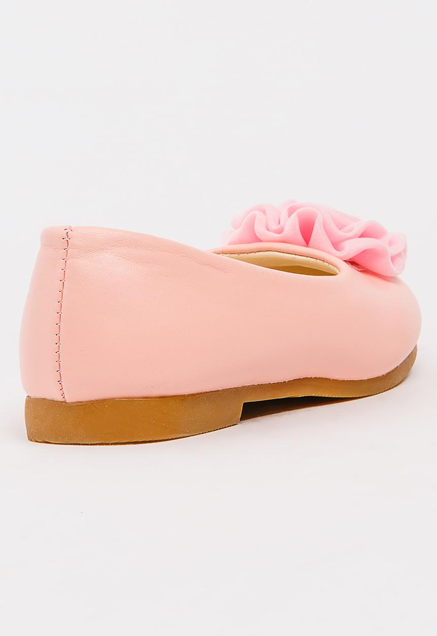 Pop Candy - Girls Flower Pump Pale Pink