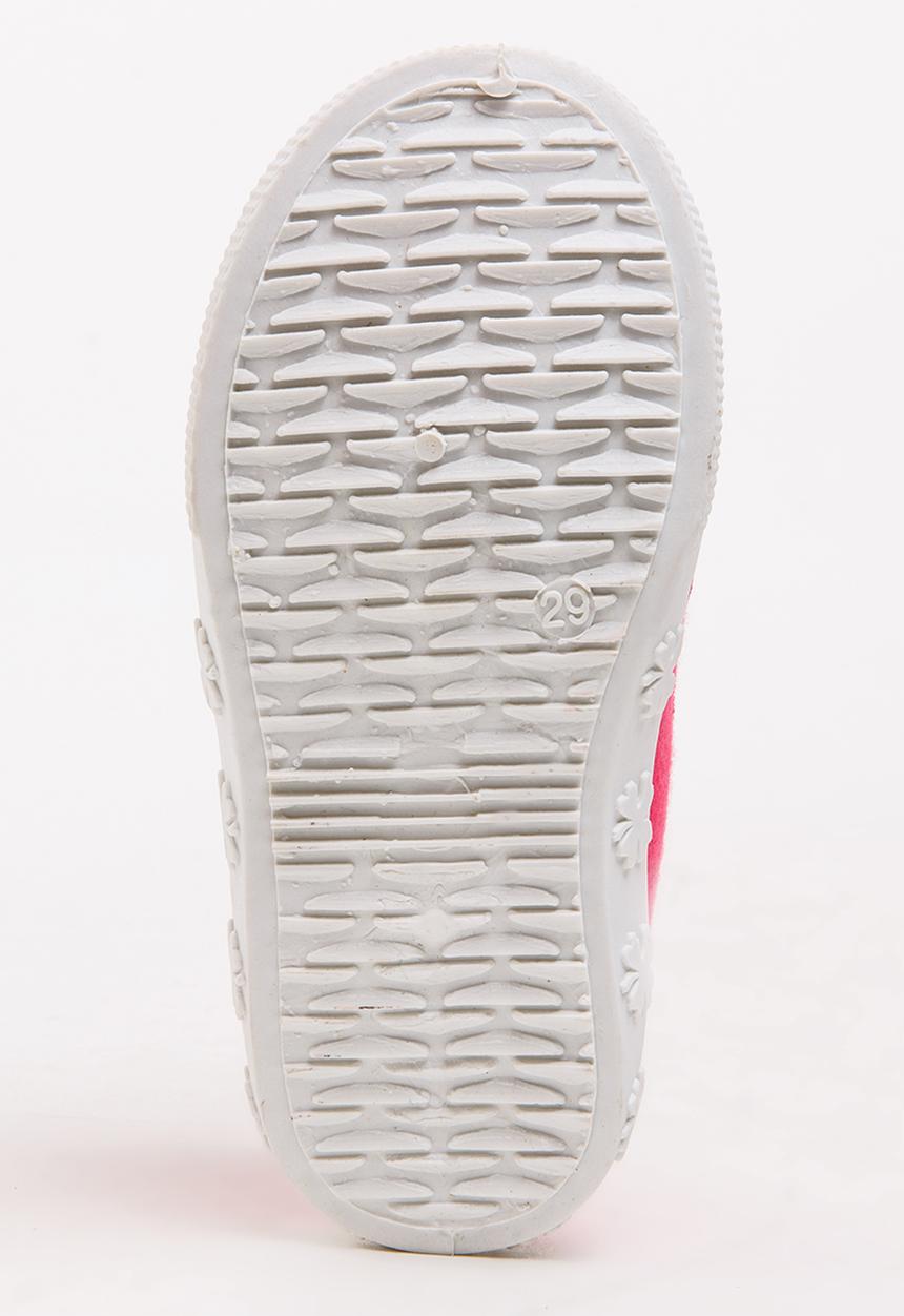 Pop Candy - Girls Stripe Slip On Sneaker Mid Pink