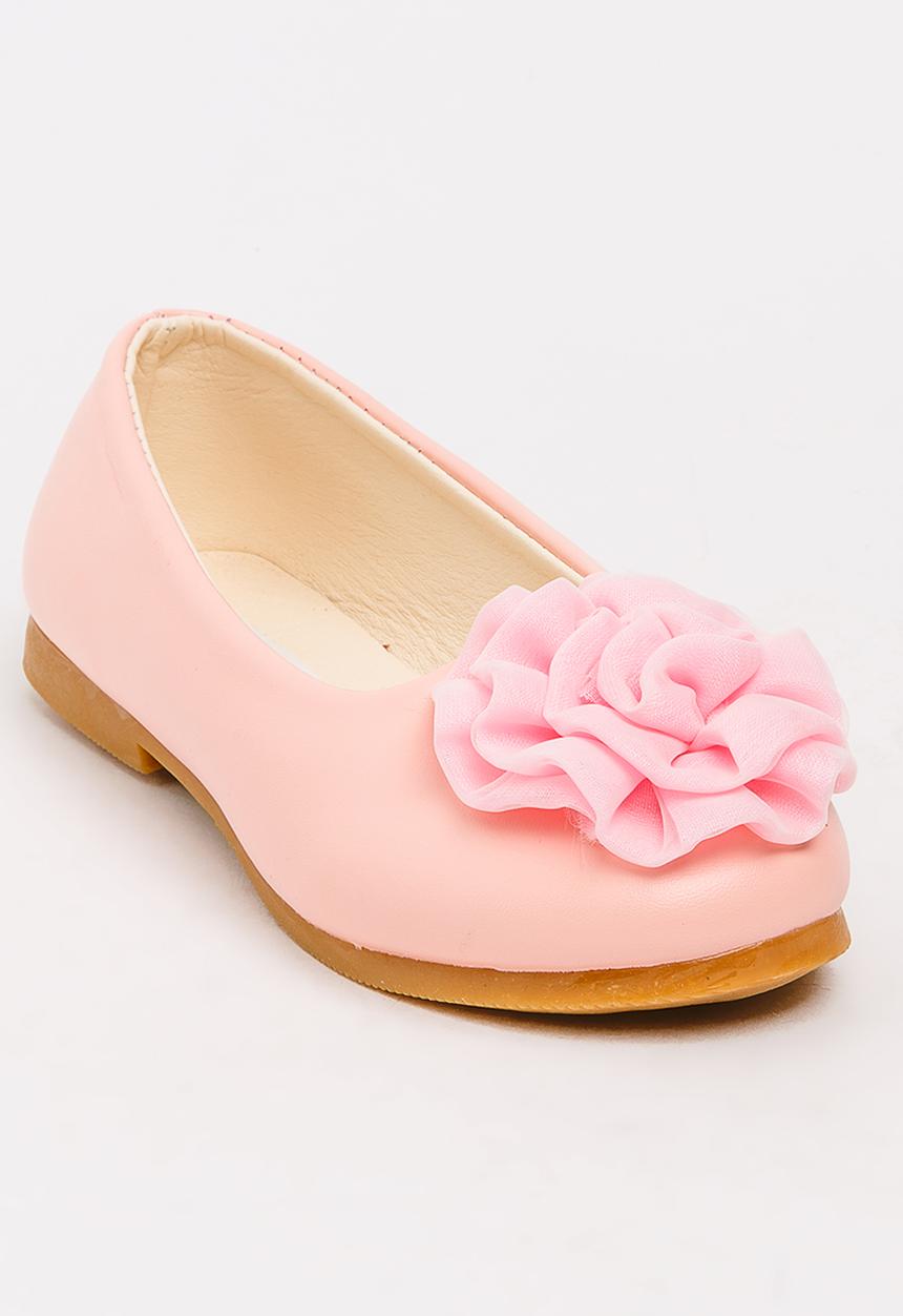 Pop Candy - Girls Flower Pump Pale Pink