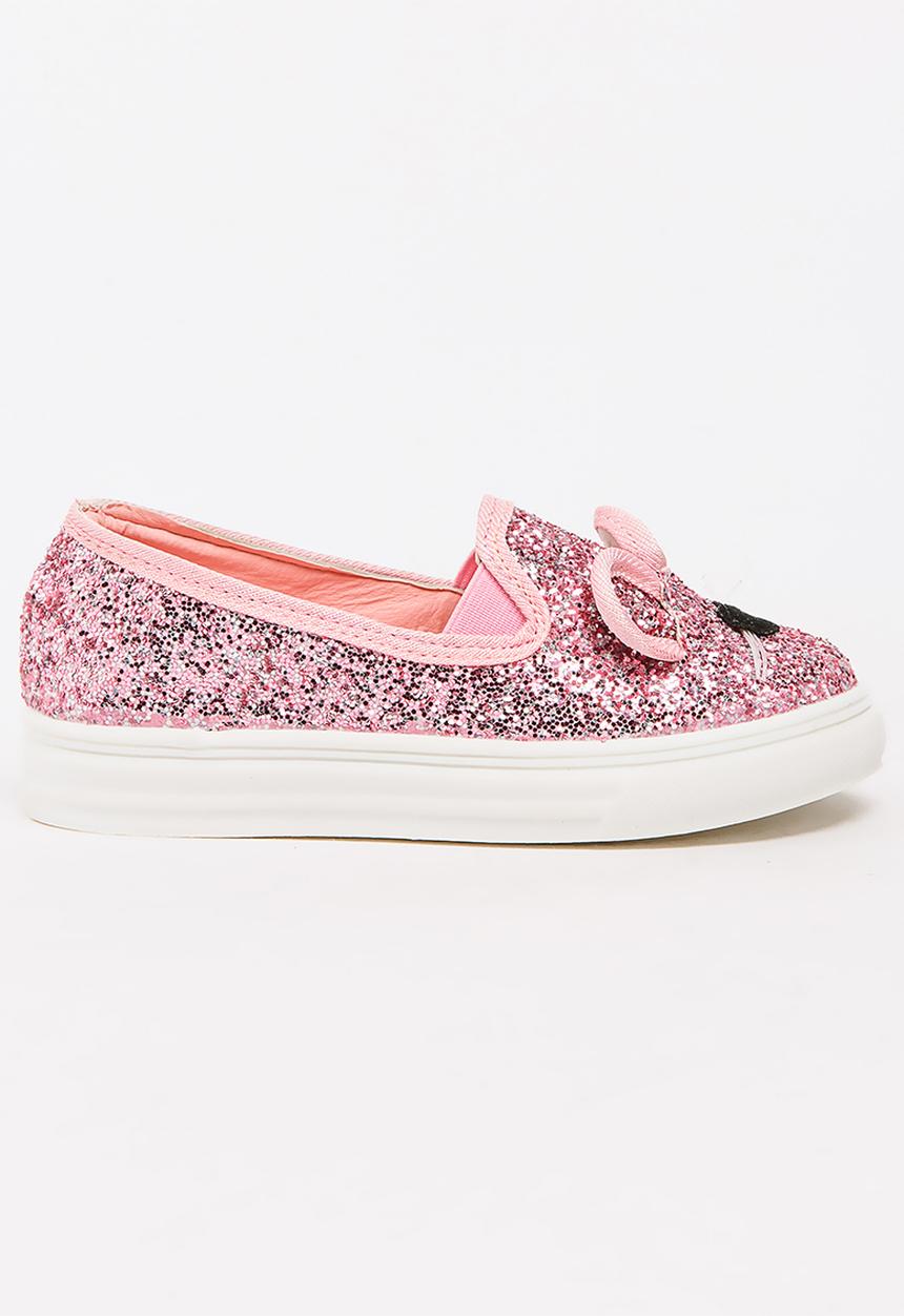 Pop Candy - Girls Glitter  Sneaker Mid Pink