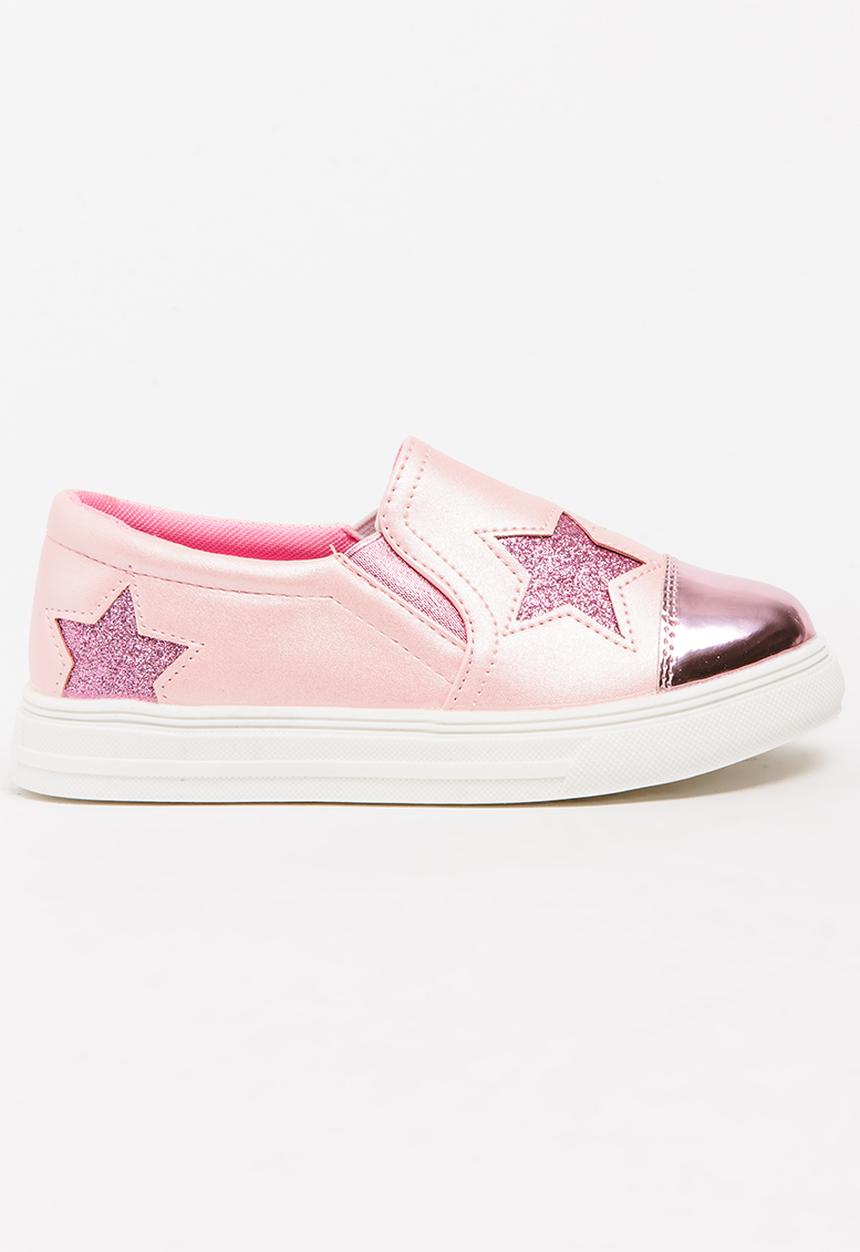 Pop Candy - Printed Slip On Sneaker Mid Pink