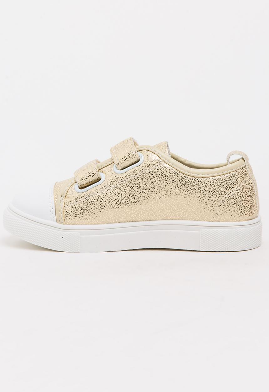 Pop Candy - Girls Metallic Sneaker Gold