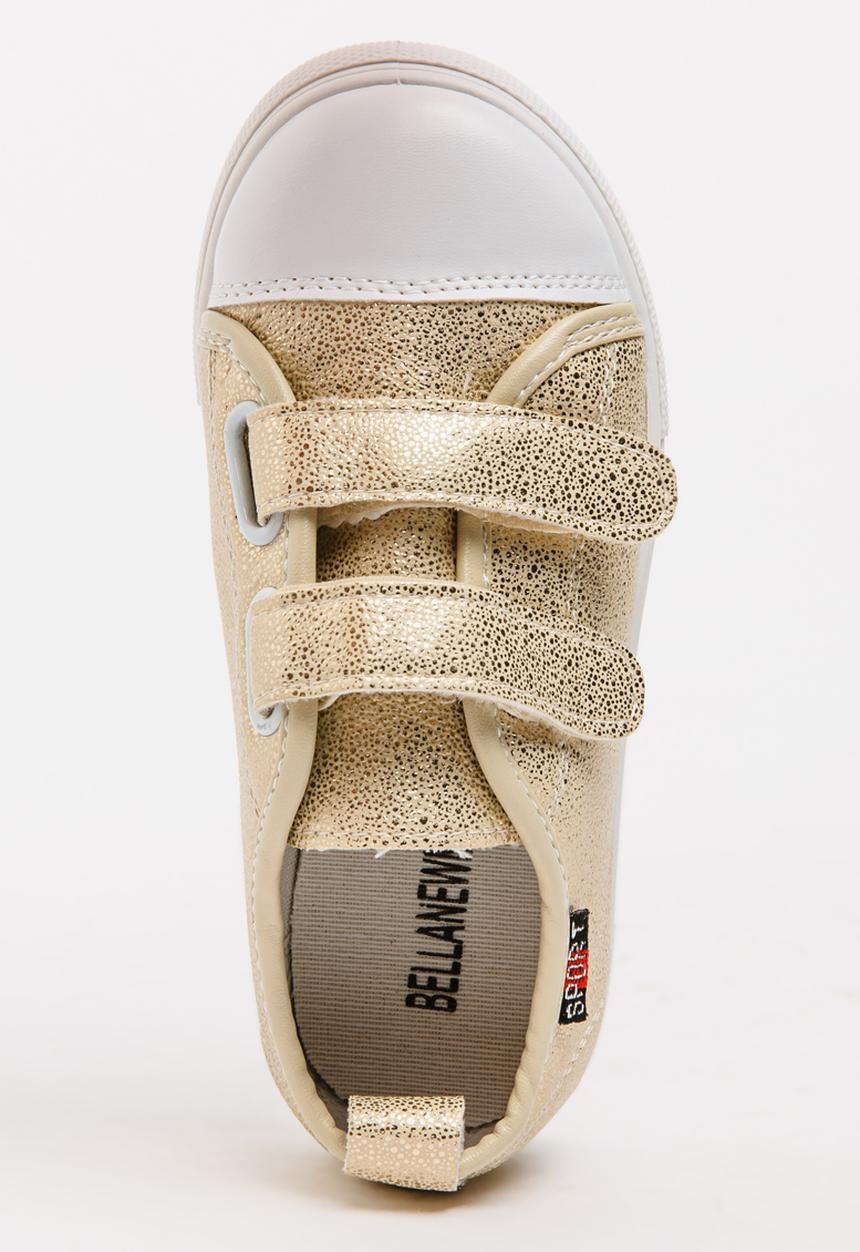 Pop Candy - Girls Metallic Sneaker Gold