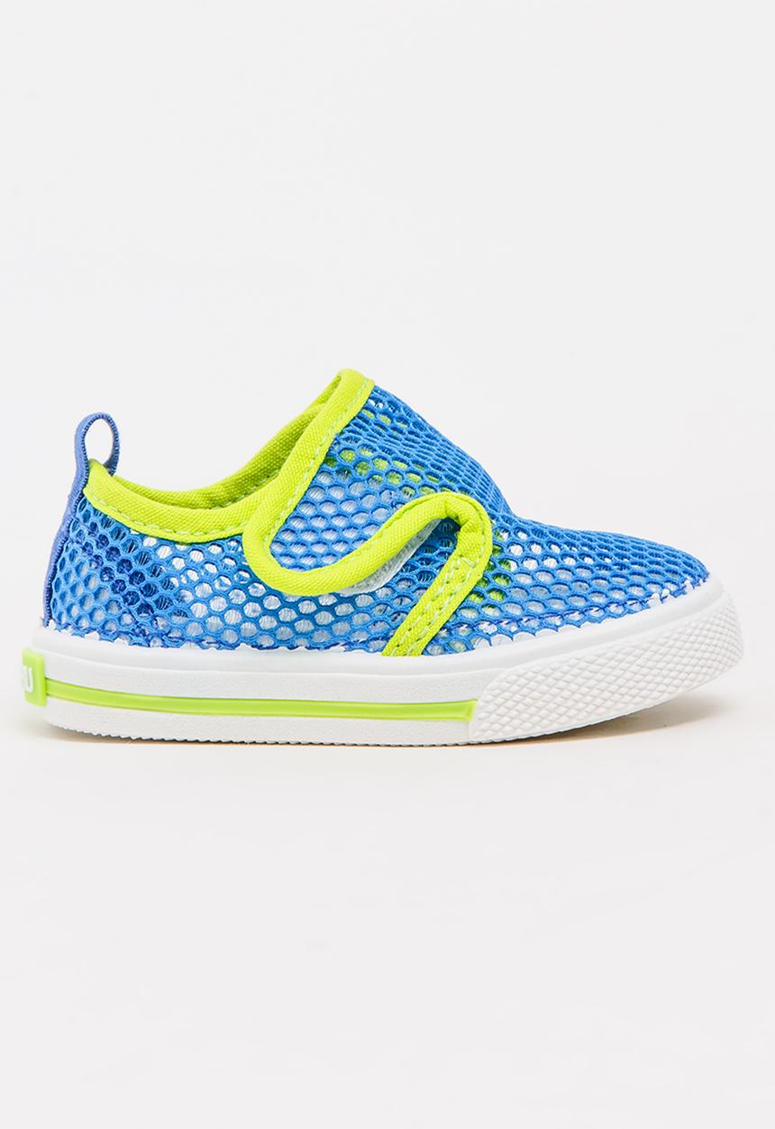 Pop Candy - Boys Mesh Sneaker Mid Blue