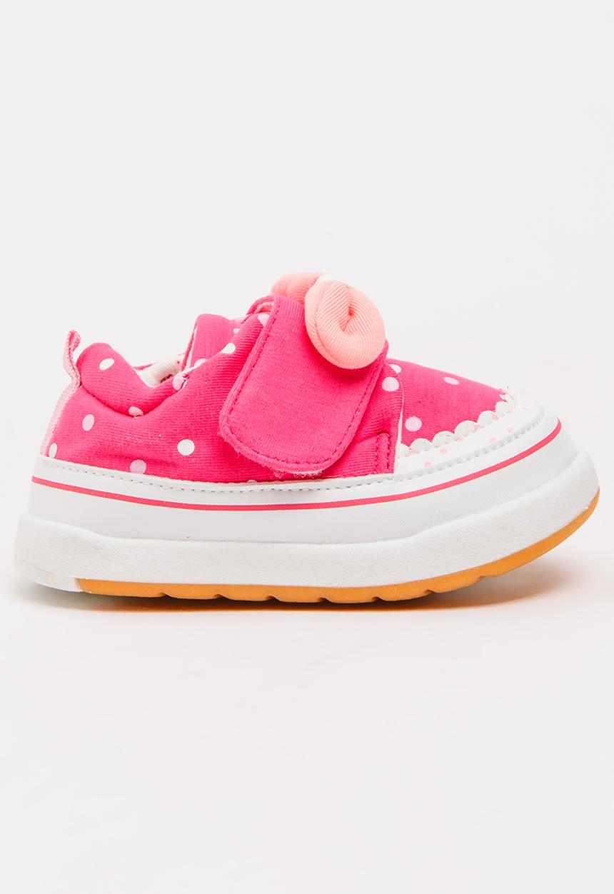 Pop Candy - Girls Printed  Sneaker Dark Pink