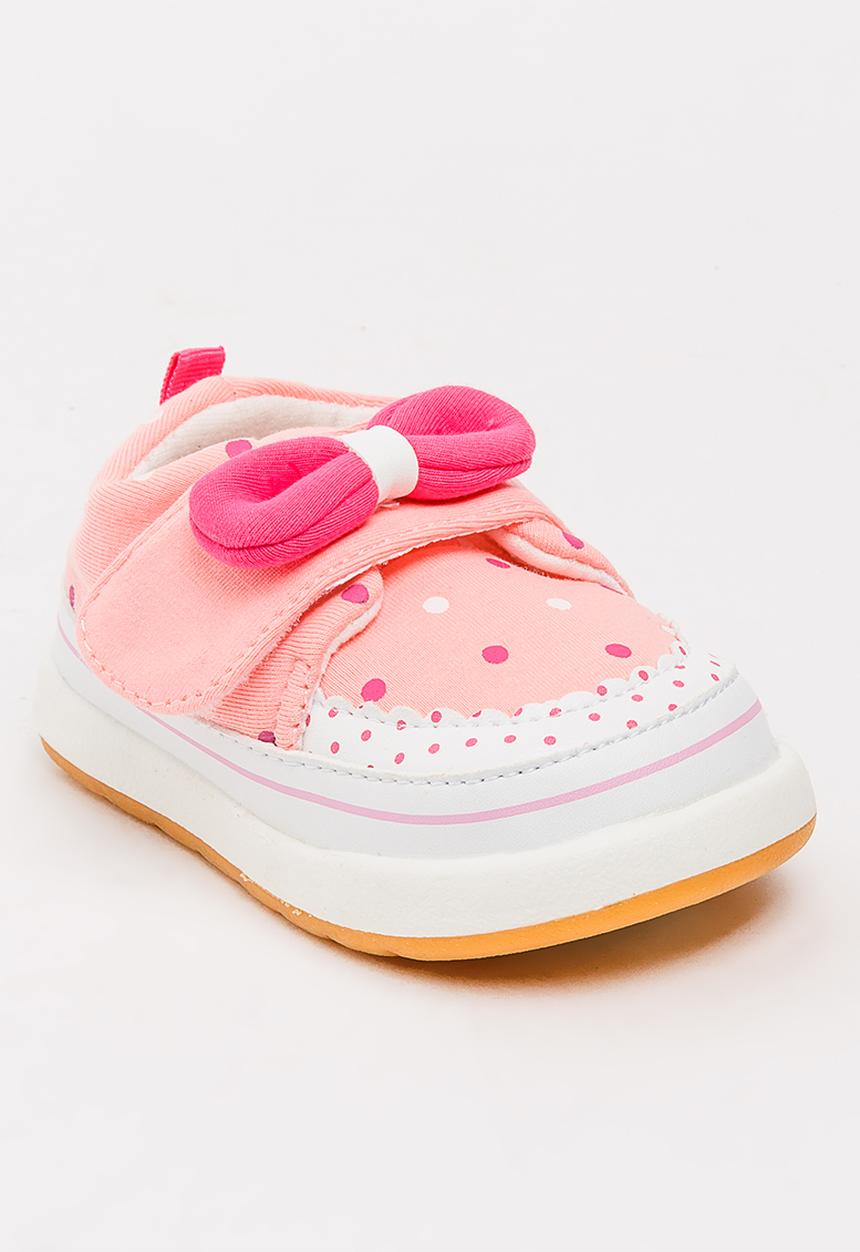 Pop Candy - Girls Printed  Sneaker Pale Pink