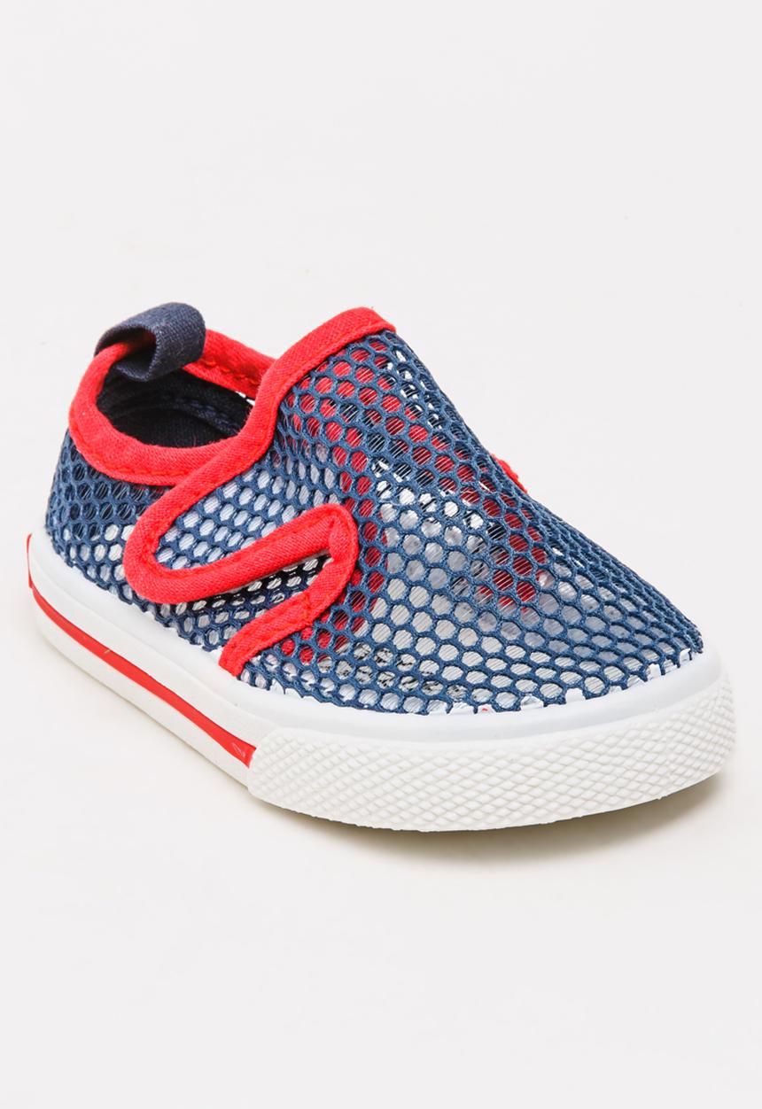 Pop Candy - Boys Mesh Sneaker Navy